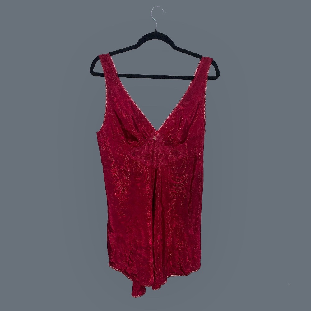 Deep Red Lingerie Top - Picture 1 of 9